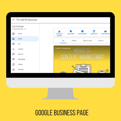 Dot & Stripe Google business page